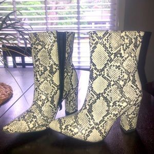 Snake skin boots